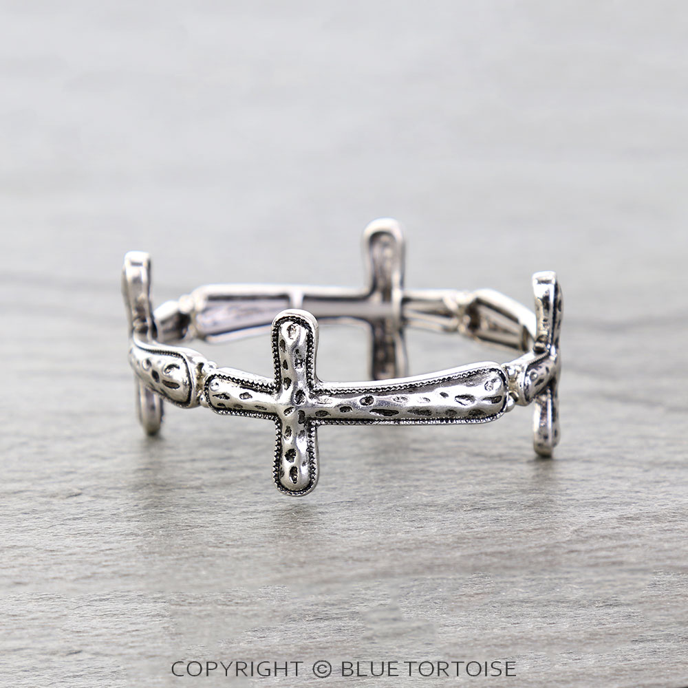 Western Cross Stretch Bracelet