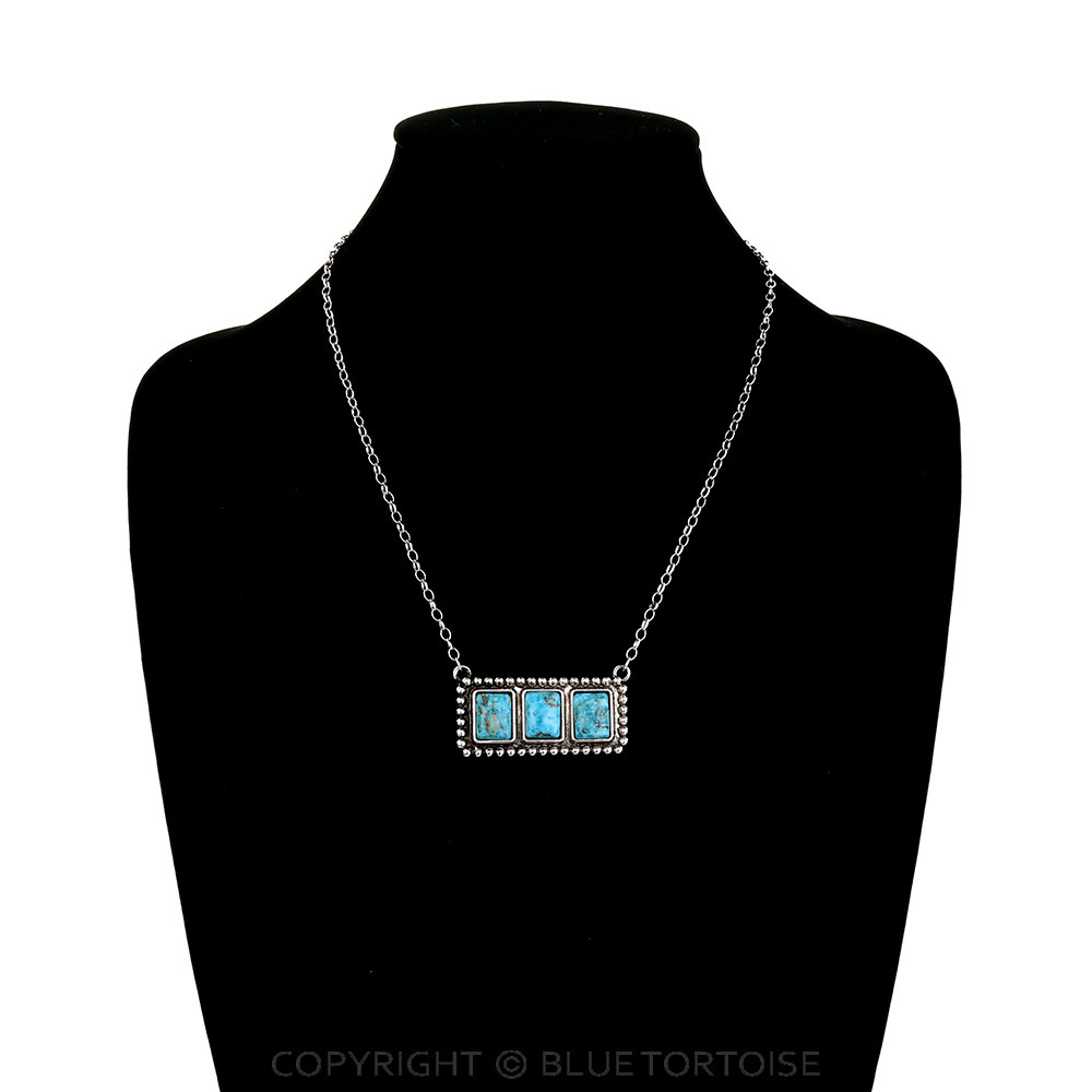 Western Stone Bar Necklace - Image 2