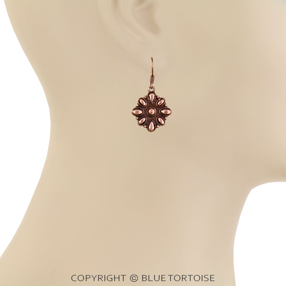 Western Ball Round Dangle Earrings - Image 2