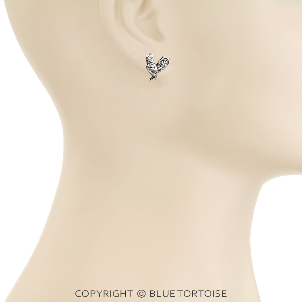 6 Pair Western Etched Farm Animal Earring Set - Image 2