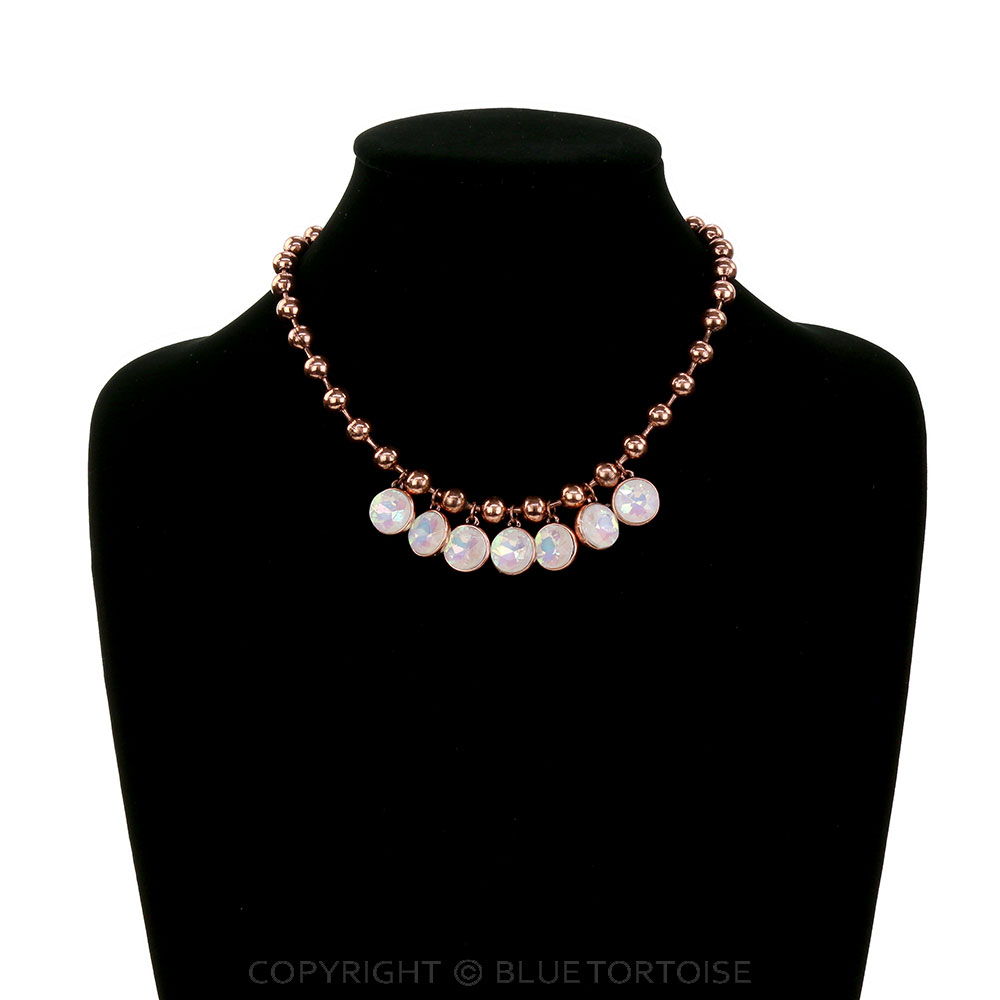 Western Glass Stone Charm Necklace - Image 2