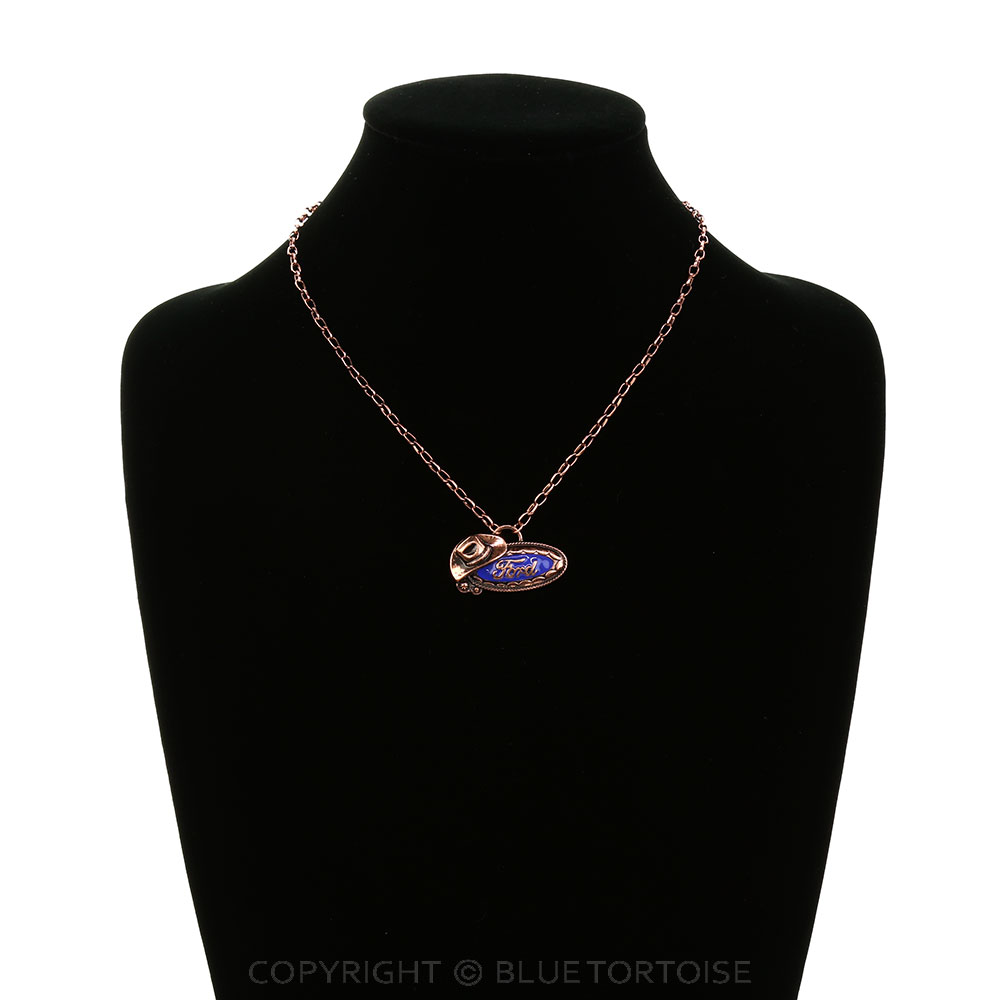 Western Car Logo Pendant Necklace - Image 2