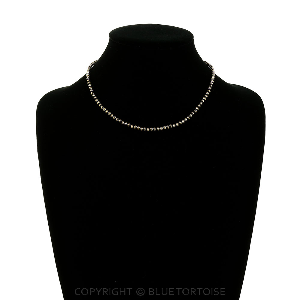 Western Navajo Style Pearl Necklace 4mm - Image 2