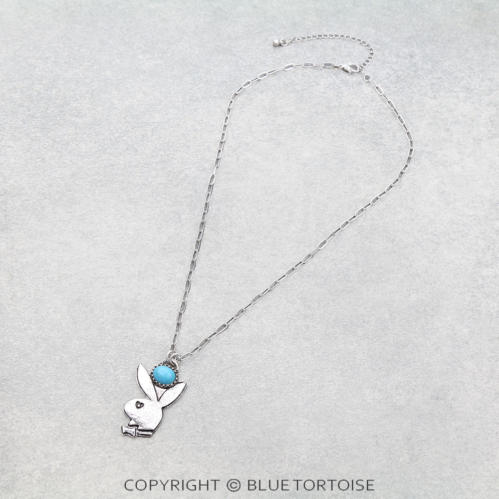 Western Bunny Pendant Necklace
