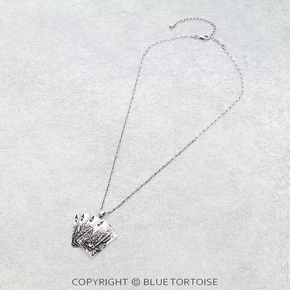 Western Scenery Card Pendant Necklace