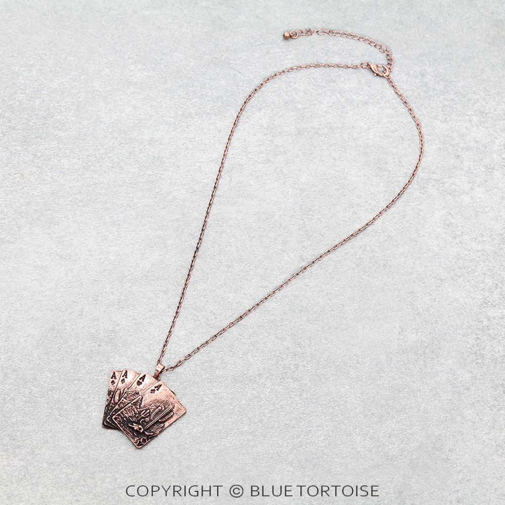Western Scenery Card Pendant Necklace