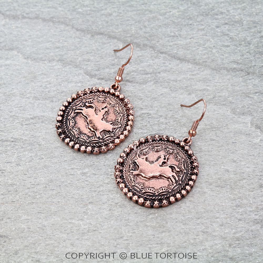 Western Rodeo Dangle Earrings