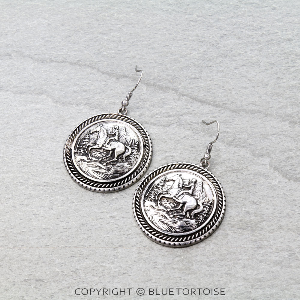 Western Scenery Dangle Earrings