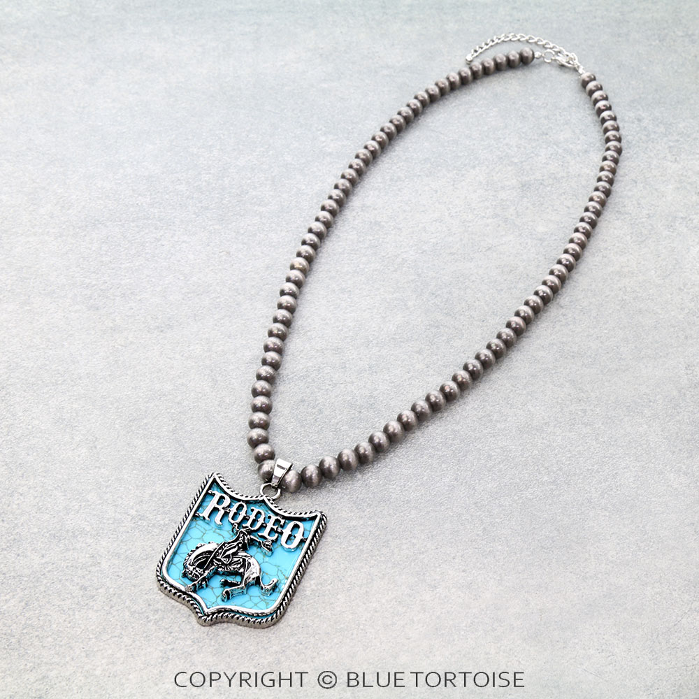 Western Rodeo Stone Necklace