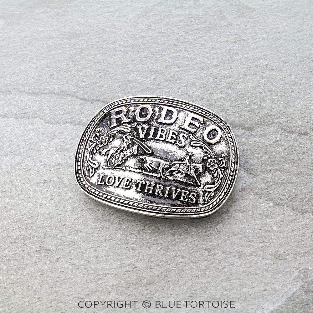 Western Rodeo Vibes Belt Buckle