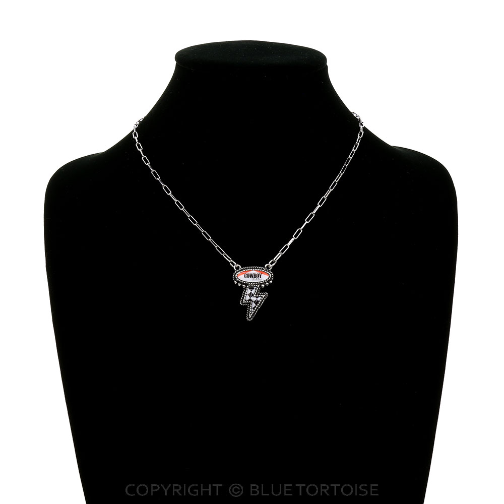 Western Cowboy Killer Checker Thunder Necklace - Image 2