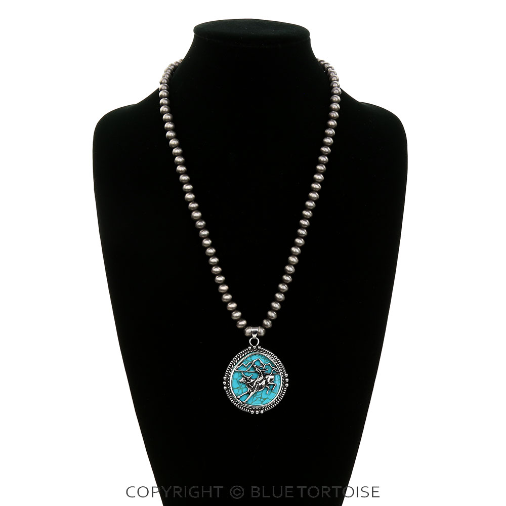Western Scenery Stone Necklace - Image 2