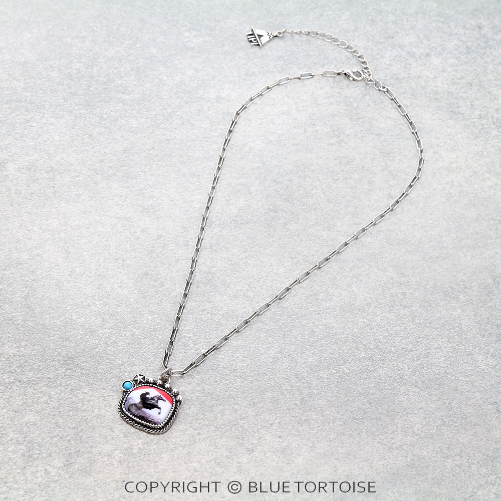 Western Cowboy Killer Theme Necklace