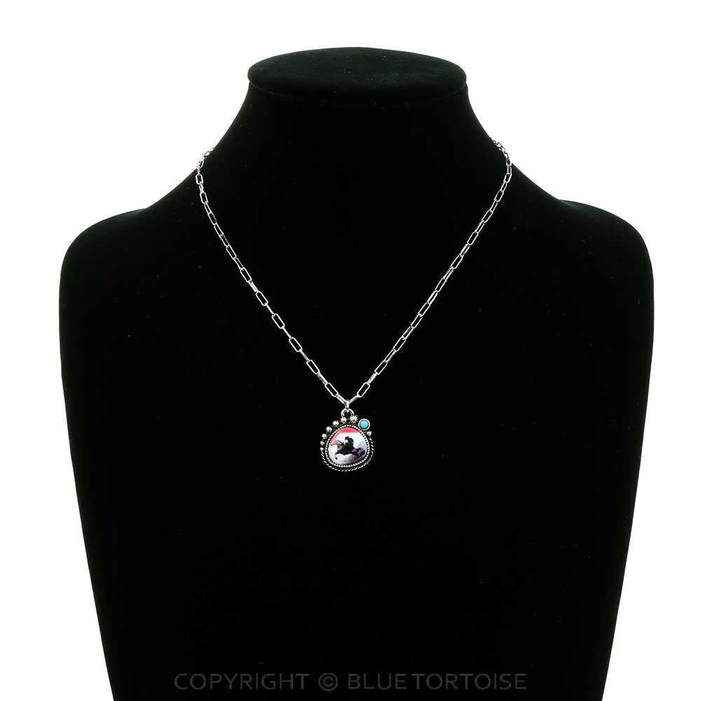Western Cowboy Killer Theme Necklace - Image 2
