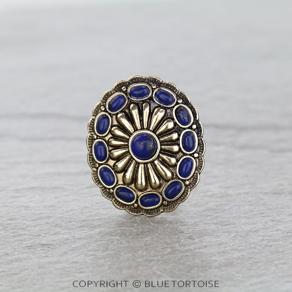 Western Concho Stone Bandana Slider