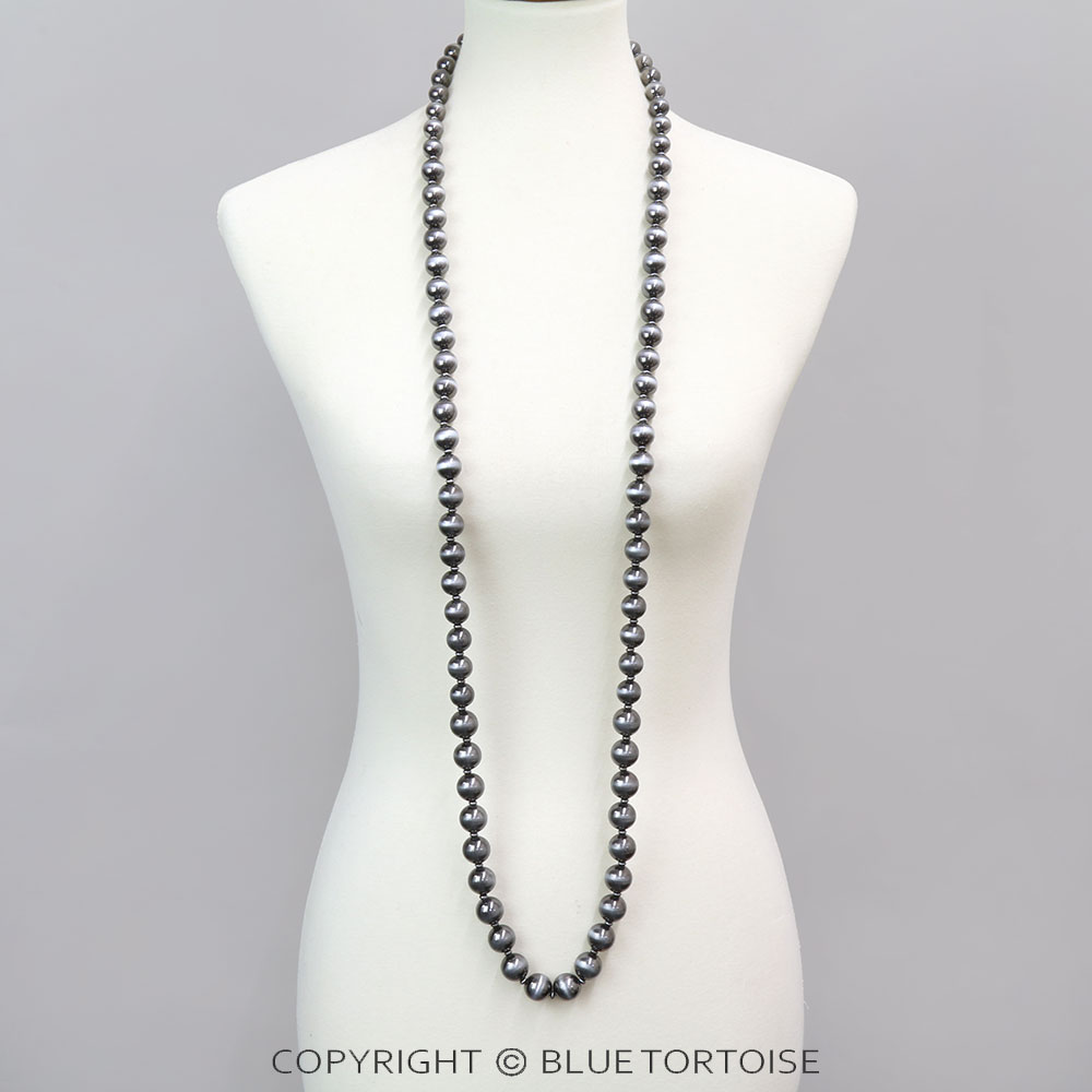 50" Navajo Style Pearl Necklace - Image 2
