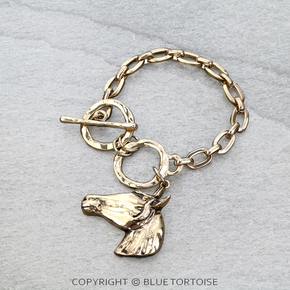 Western Horse Toggle Bracelet