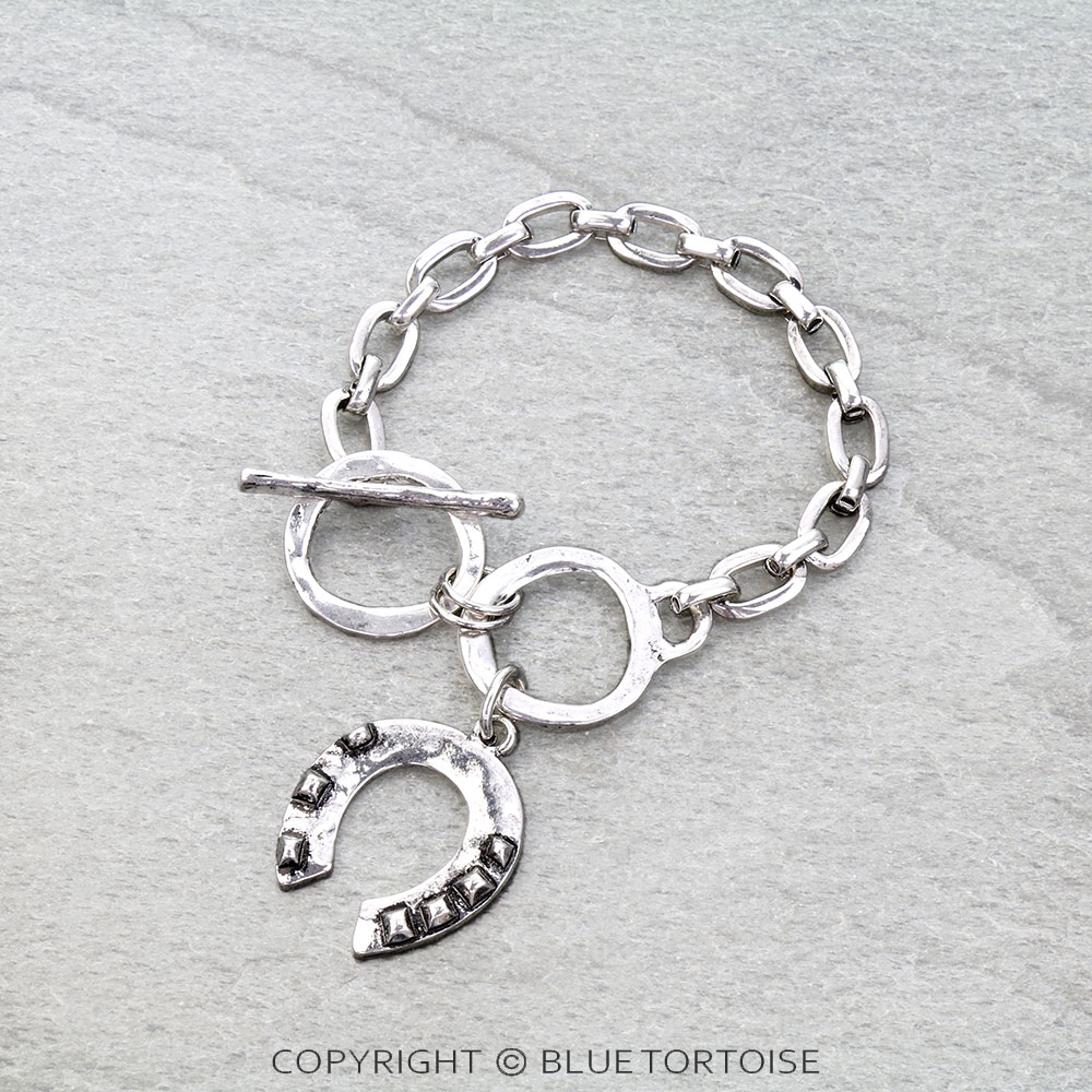 Western Horseshoe Toggle Bracelet