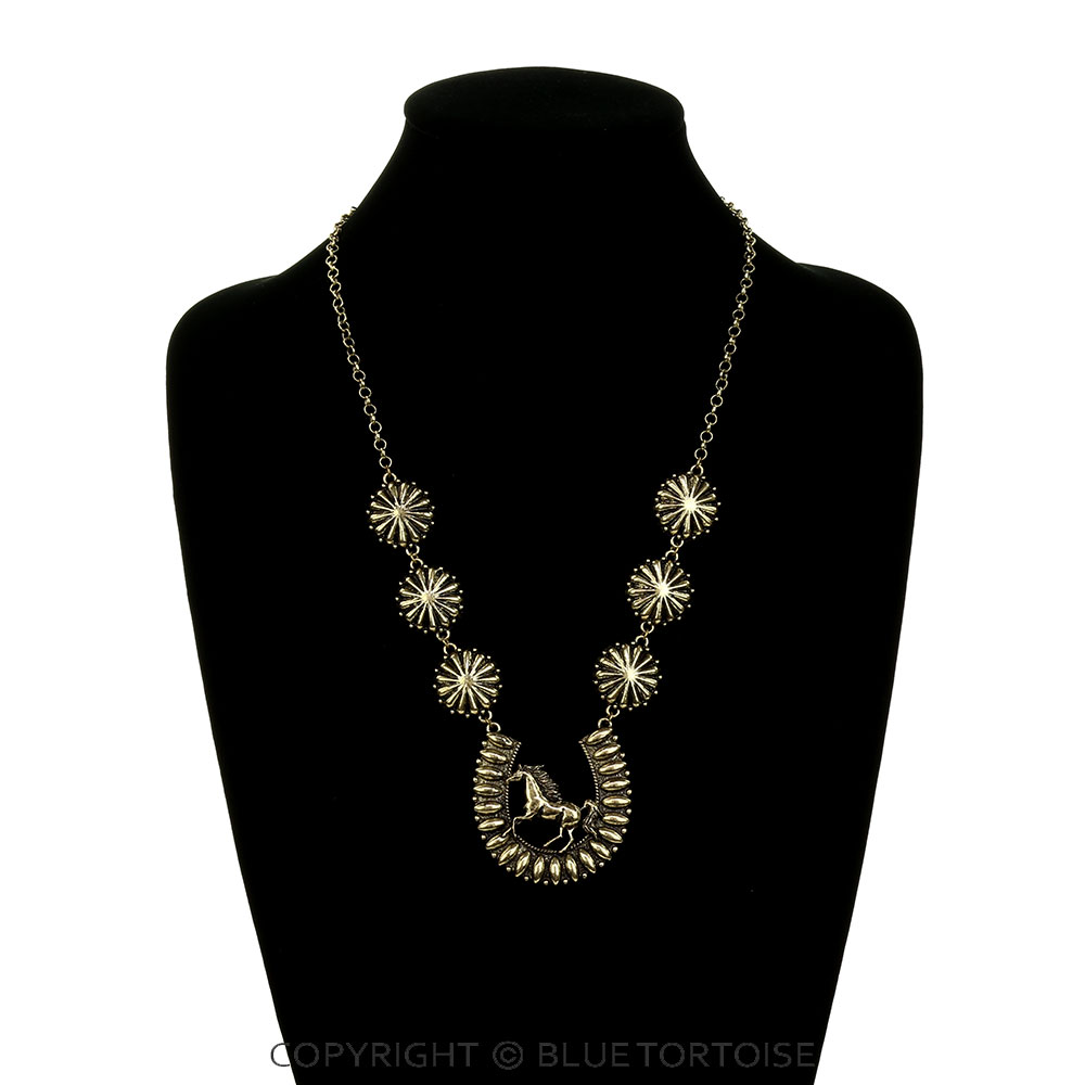 Western Ball Horse Necklace - Image 2