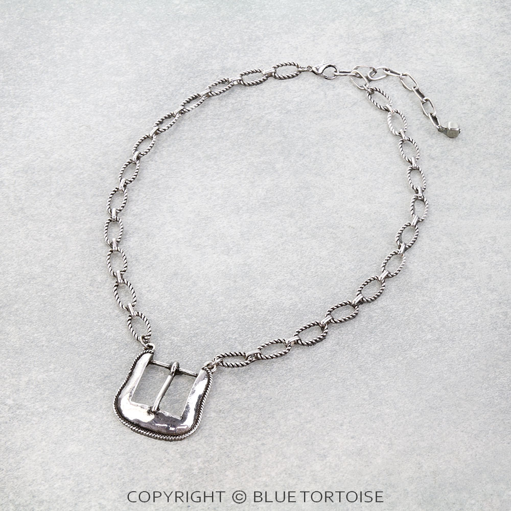 Western Classic Buckle Necklace