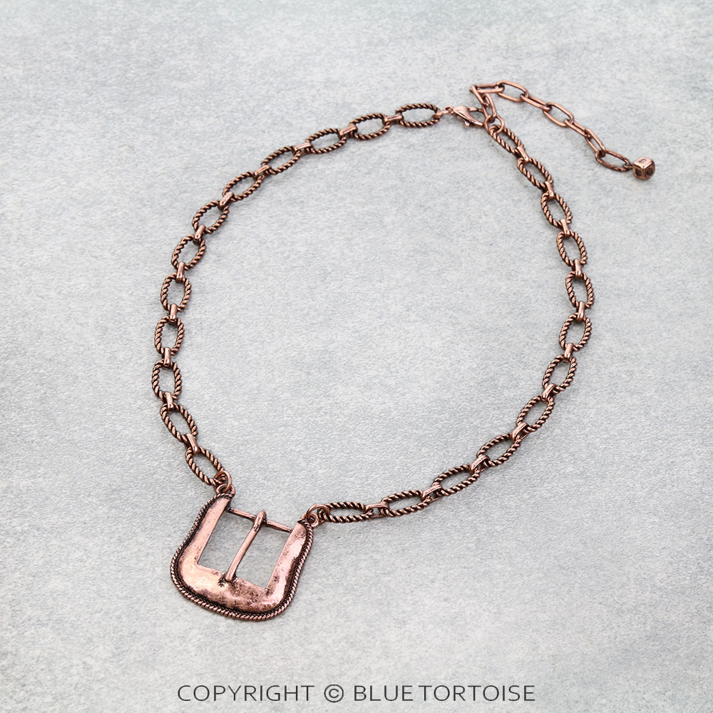 Western Classic Buckle Necklace