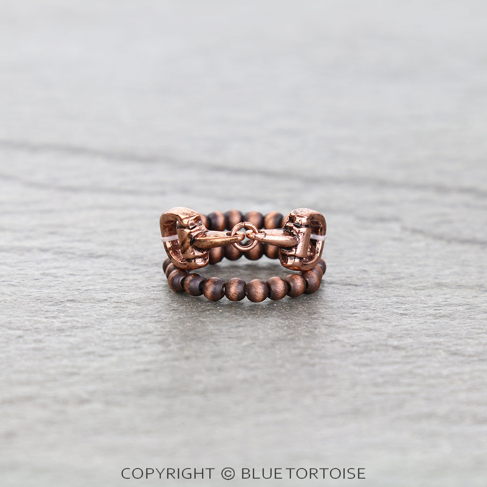 Western Horsebit 2 Layer Stretch Ring