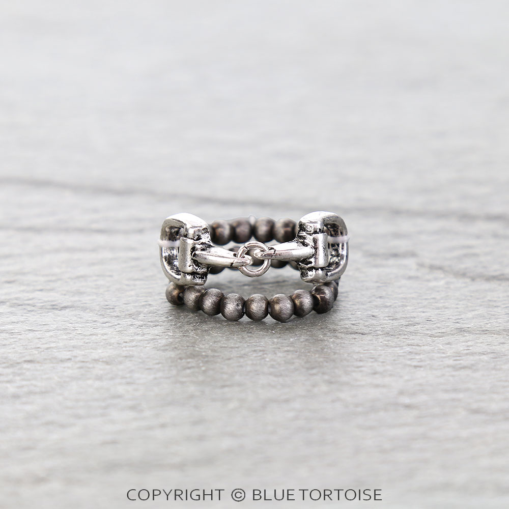 Western Horsebit 2 Layer Stretch Ring