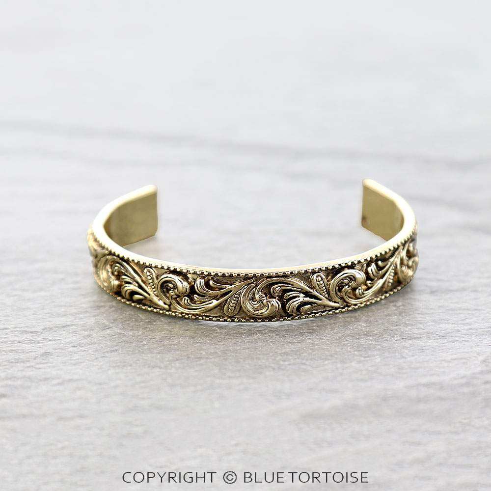 Western Etched Cuff Bracelet