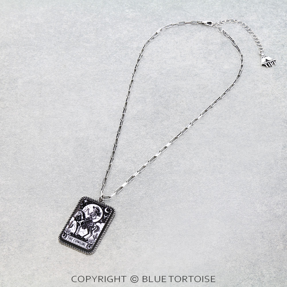 Western Skelly Cowgirl Necklace