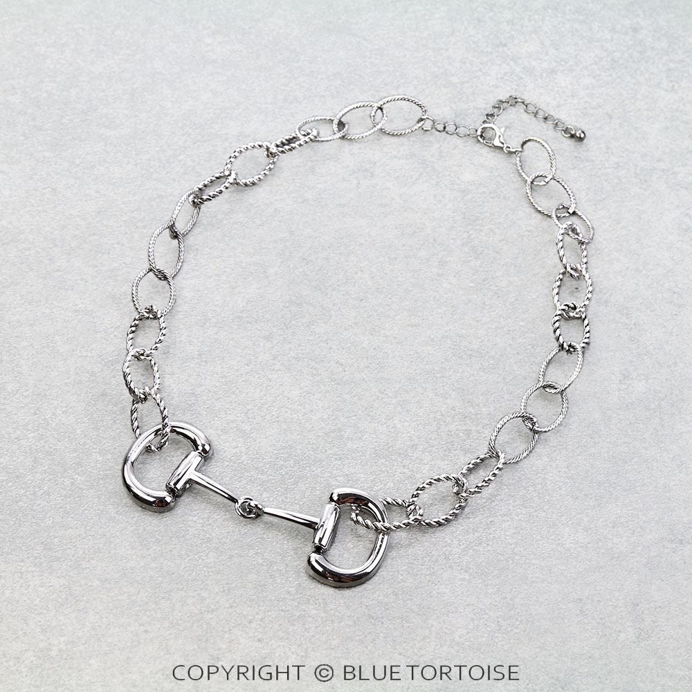 Western Horsebit Scarf Charm Necklace - Image 3