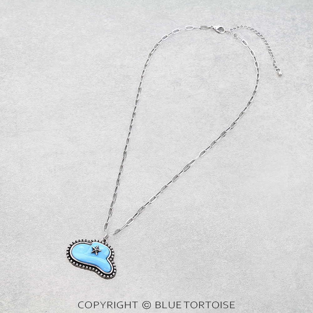 Western Cowboy Hat Necklace