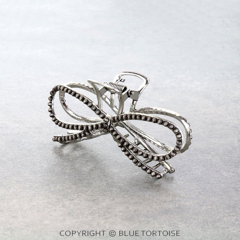 4" Western Bow Shape Hair Claw Clip - Image 2