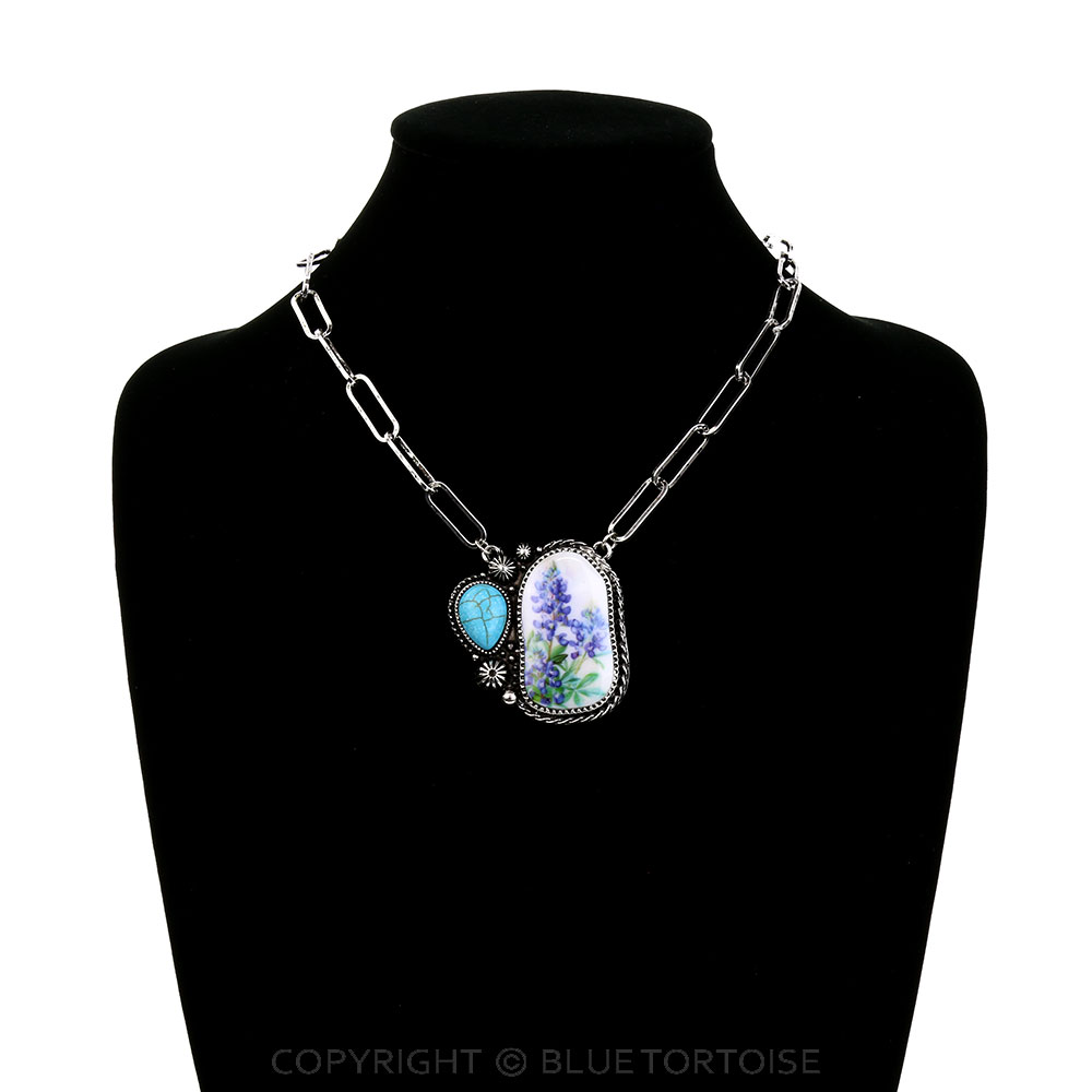 Western Bluebonnet Necklace - Image 2