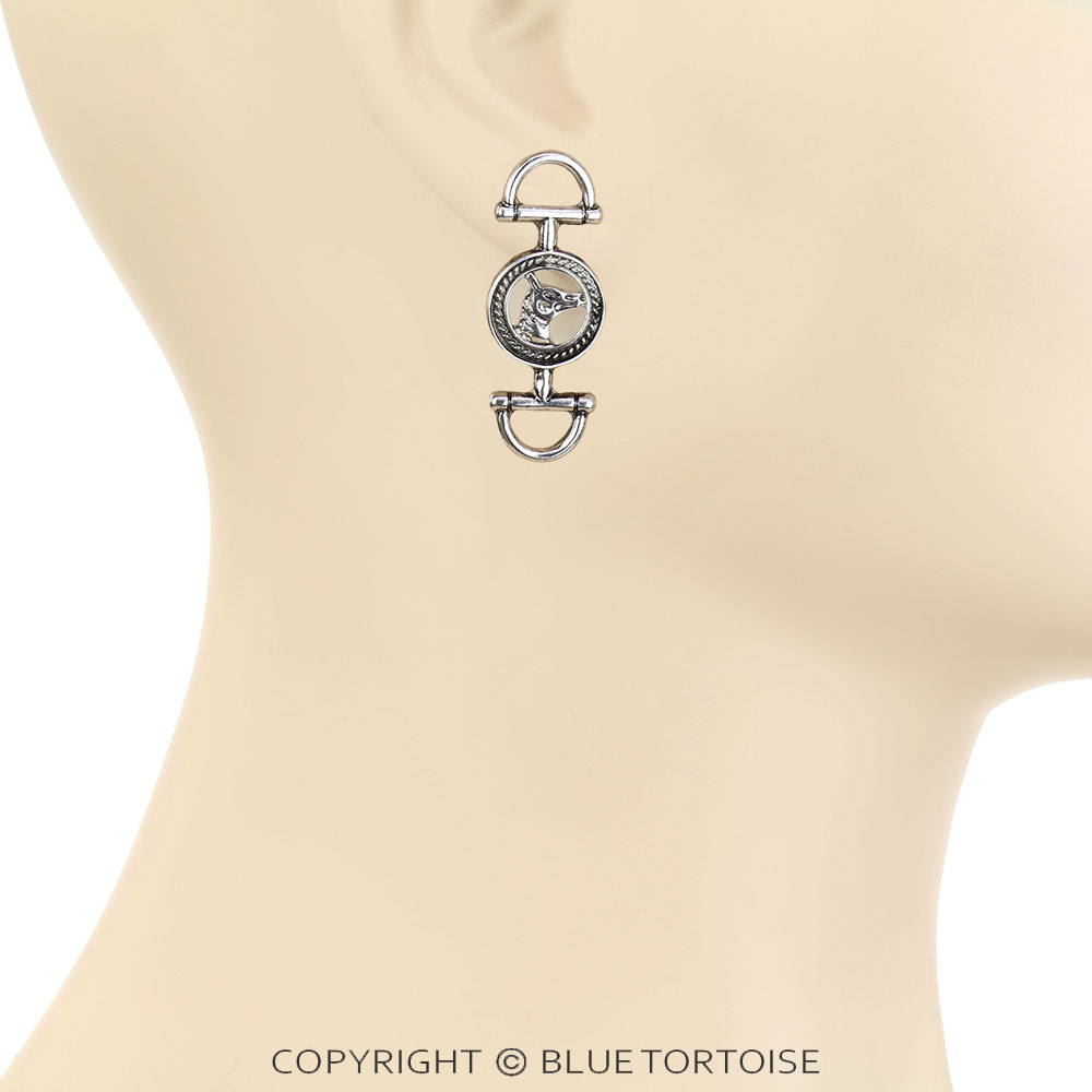 Western Horse Horsebit Stud Earrings - Image 2
