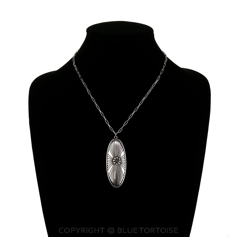 Western Oval Concho Necklace - Image 2
