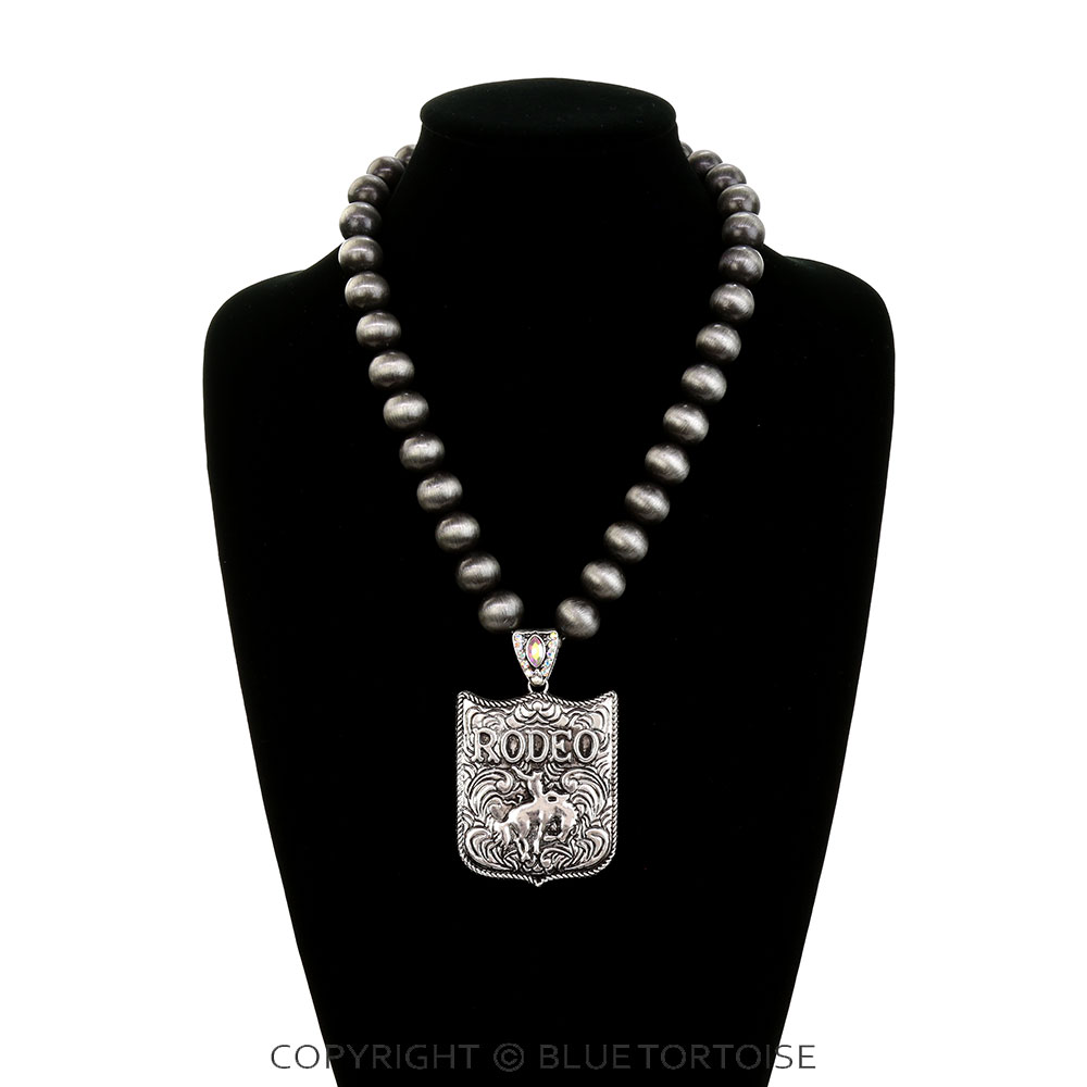 Western Large Rodeo Pendant Necklace - Image 2