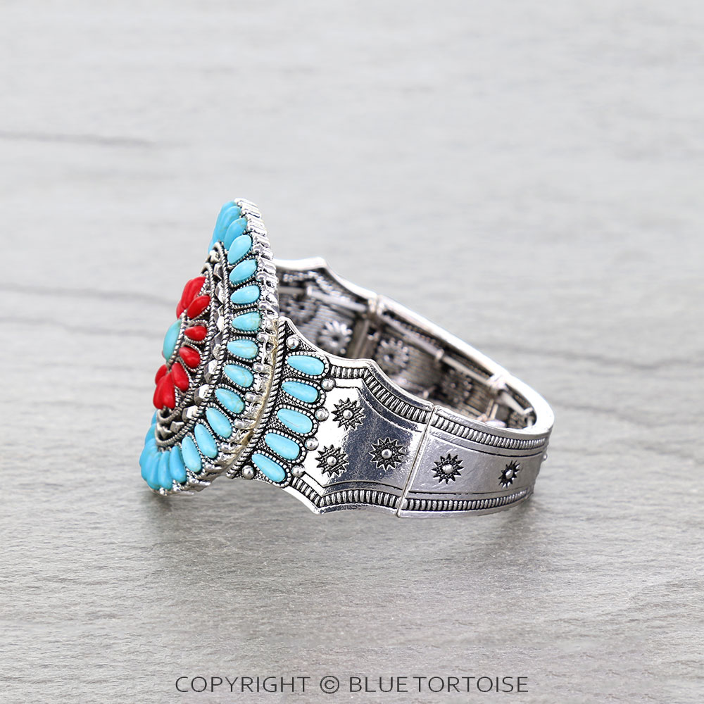 Western Style Stone Stretch Bracelet - Image 2