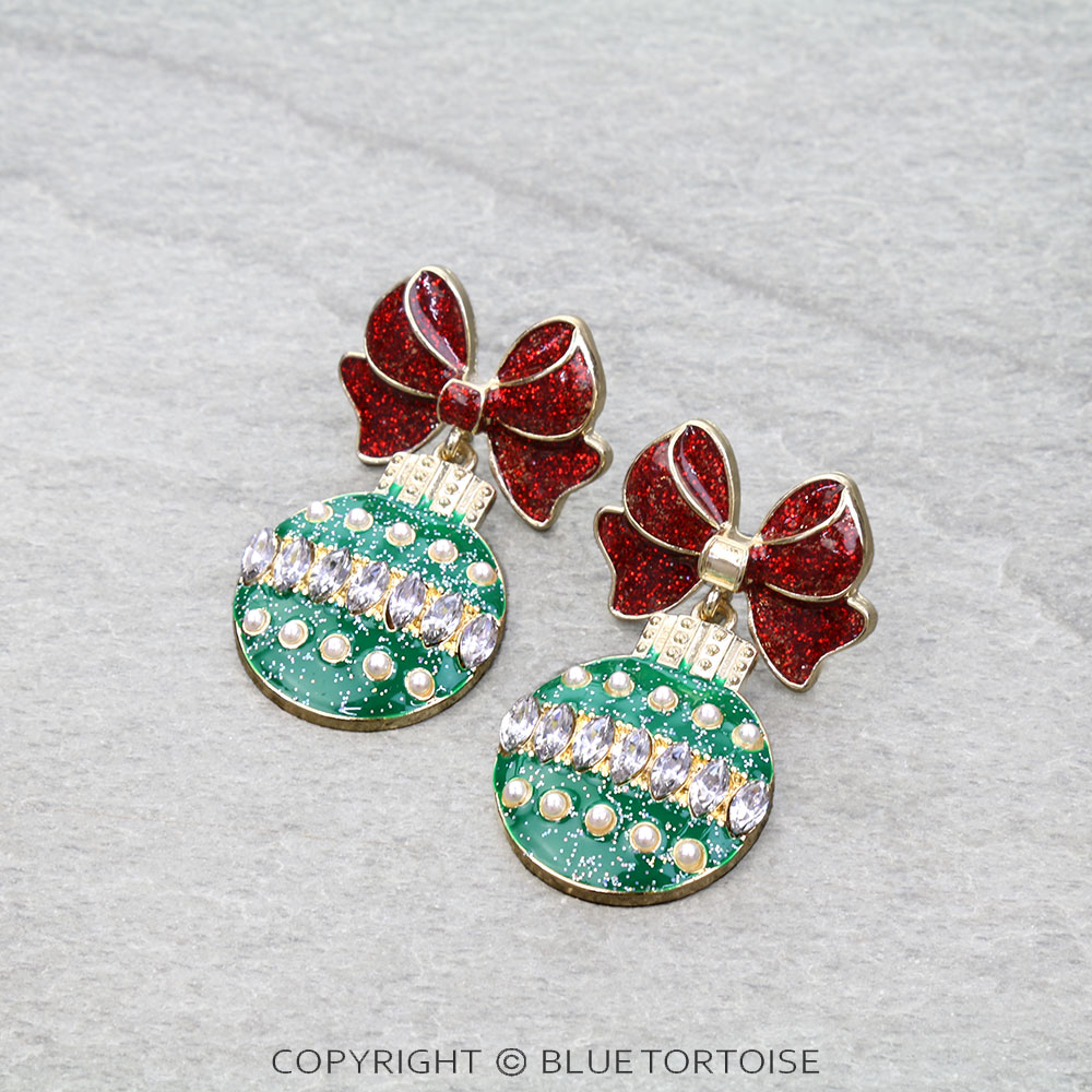 Christmas Ornament Stud Earrings