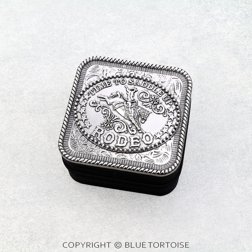 Western Time To Saddle Up Rodeo Jewelry Box