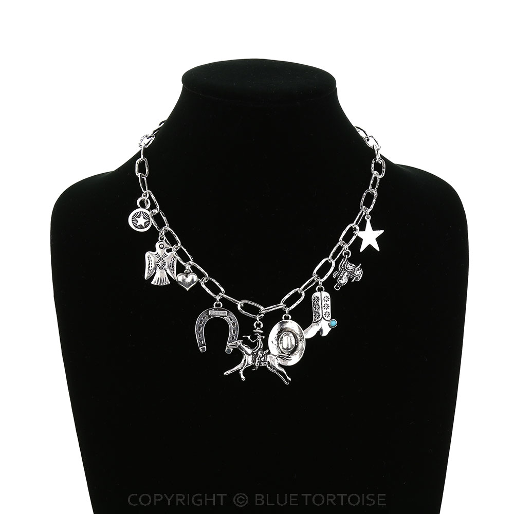 Western Cowboy Charm Necklace - Image 2
