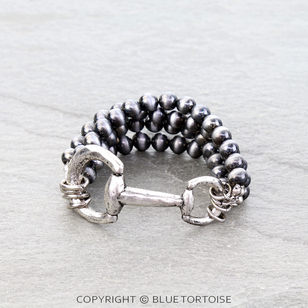 Western Horsebit Stretch Bracelet